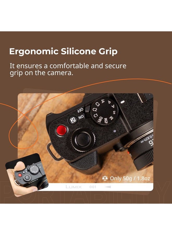 SMALLRIG L-Shape Handle for Panasonic LUMIX S9 with Ergonomic Silicone Grip, Built-in Quick-Release Plate for Arca for Quickly Switch on Tripods/Handheld Shooting - 4517 - Image 4