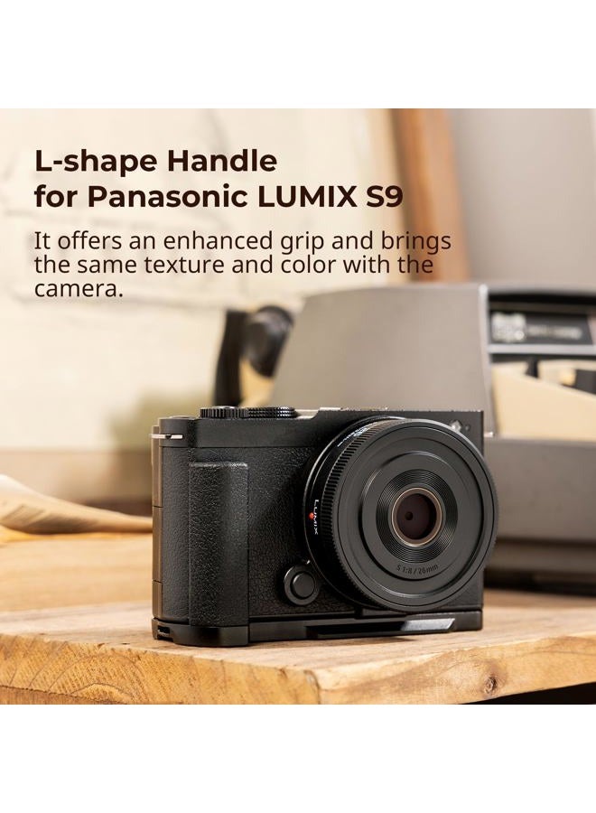 SMALLRIG L-Shape Handle for Panasonic LUMIX S9 with Ergonomic Silicone Grip, Built-in Quick-Release Plate for Arca for Quickly Switch on Tripods/Handheld Shooting - 4517 - Image 2