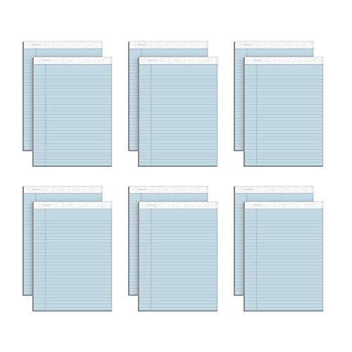 TOPS Prism Writing Pads, 8-1/2" x 11-3/4", Legal Rule, Blue, Perforated, 50 Sheets, 12 Pack (63120) - Image 1