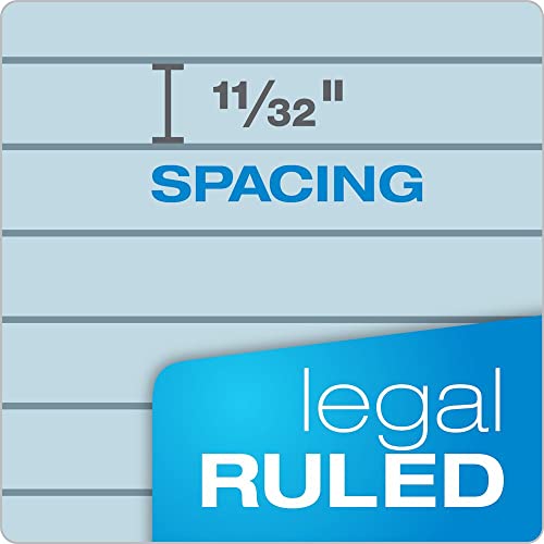 TOPS Prism Writing Pads, 8-1/2" x 11-3/4", Legal Rule, Blue, Perforated, 50 Sheets, 12 Pack (63120) - Image 5