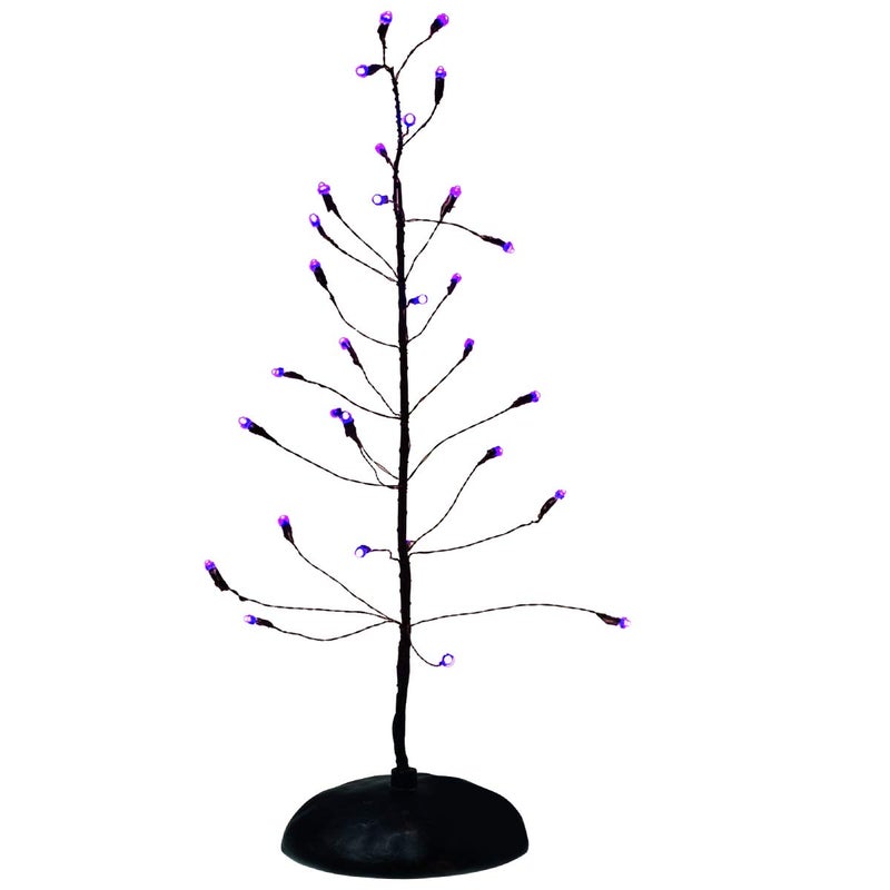 Department 56 Halloween Accessories for Village Collections Twinkle Bright Tree Lit Figurine 11 Inch Purple