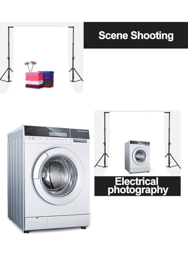 3*3m/10*10ft Professional White Screen Backdrop Studio Photography Background with 4 Non-Marking Nails and Clips for Portrait Product Shooting - Image 3