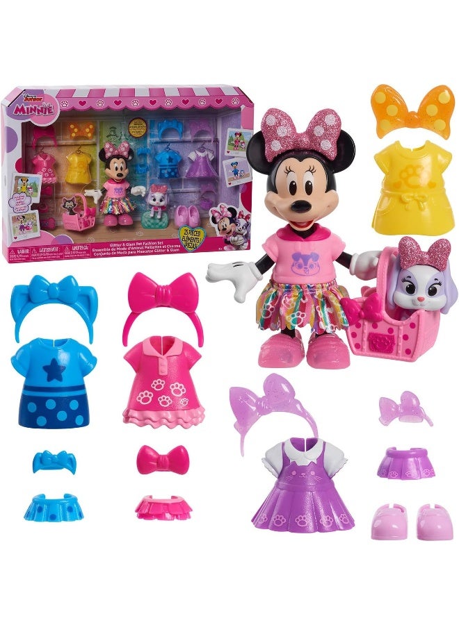 Disney Junior Minnie Mouse Glitter And Glam Pet Fashion Set (15.24 cm) - Image 3