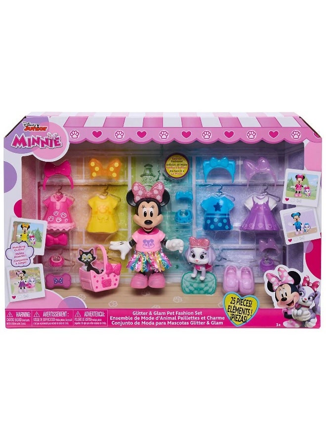 Disney Junior Minnie Mouse Glitter And Glam Pet Fashion Set (15.24 cm) - Image 2