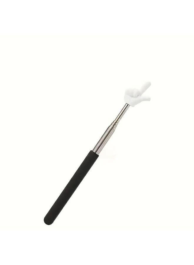 Adjustable Finger Pointer Stick Ergonomic Teaching Reading Rod Black - Image 1