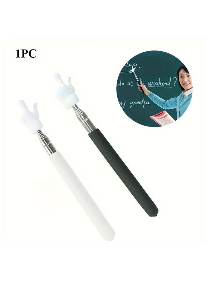 Adjustable Finger Pointer Stick Ergonomic Teaching Reading Rod Black - Image 2