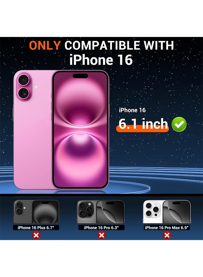 Magnetic Case suit for iPhone 16, [Compatible with Magsafe] [Not Yellowing] Slim Shockproof Phone Case for iPhone 16 (6.1")-Clear  - Image 2