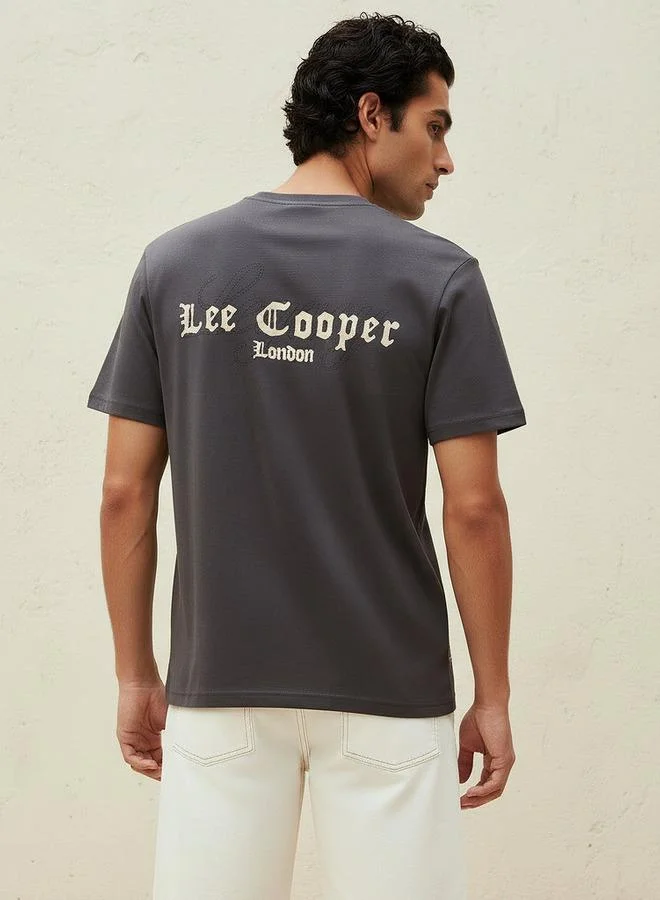 Lee Cooper Lee Cooper Men Regular Fit Crew Neck Short Sleeve Logo Print T shirt