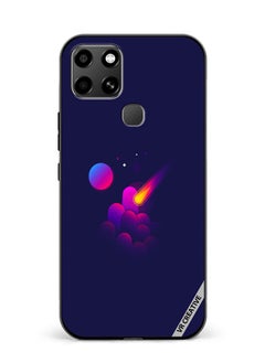 Protective Case Cover For Infinix Smart 6 Space Minimalist Design Multicolour