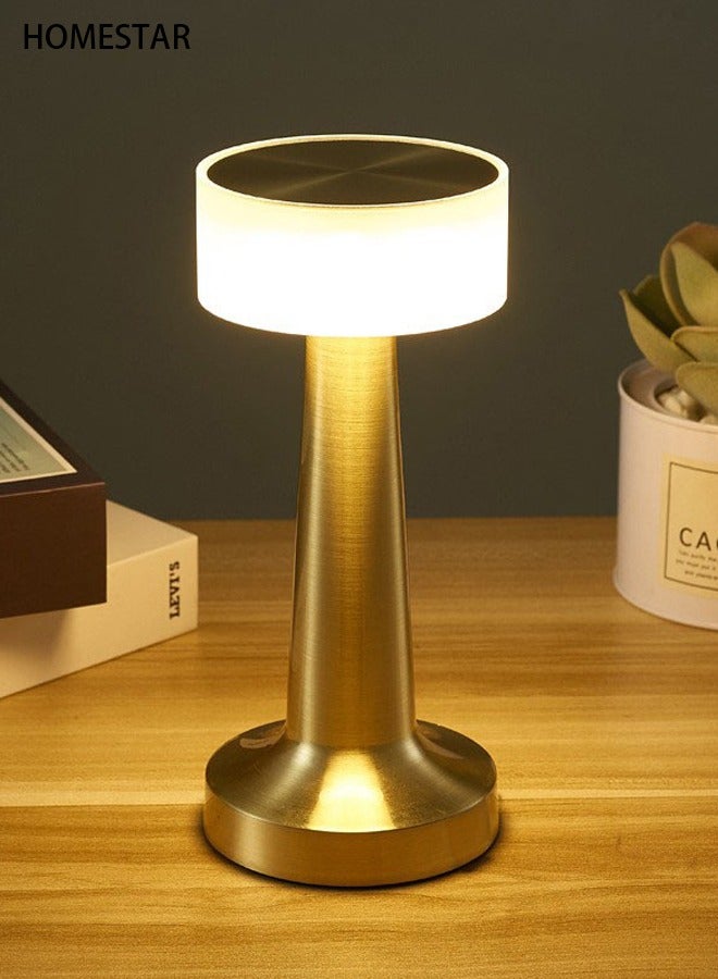 HOMESTAR Brass Cordless Bar Table Lamp Golden - Image 4