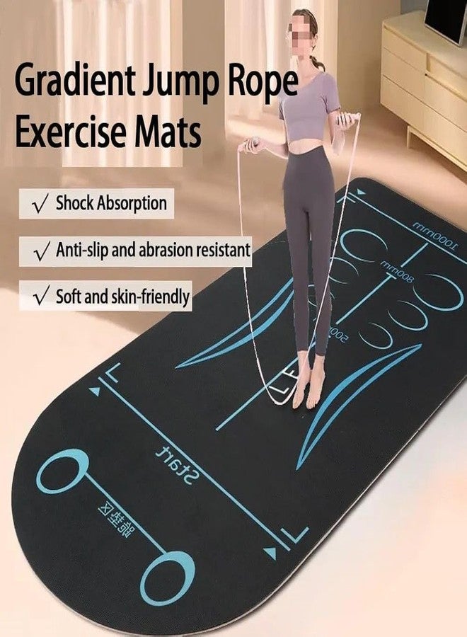 Akshify Extra-Long 7mm Thick Ab Exercise Mat for Home Gym | Non-Slip Knee & Joint Support Pad for Ab Roller, Yoga & Floor Workouts | Sound-Absorbing, Anti-Skid Fitness Mat for Men & Women - Blue-Black - Image 5