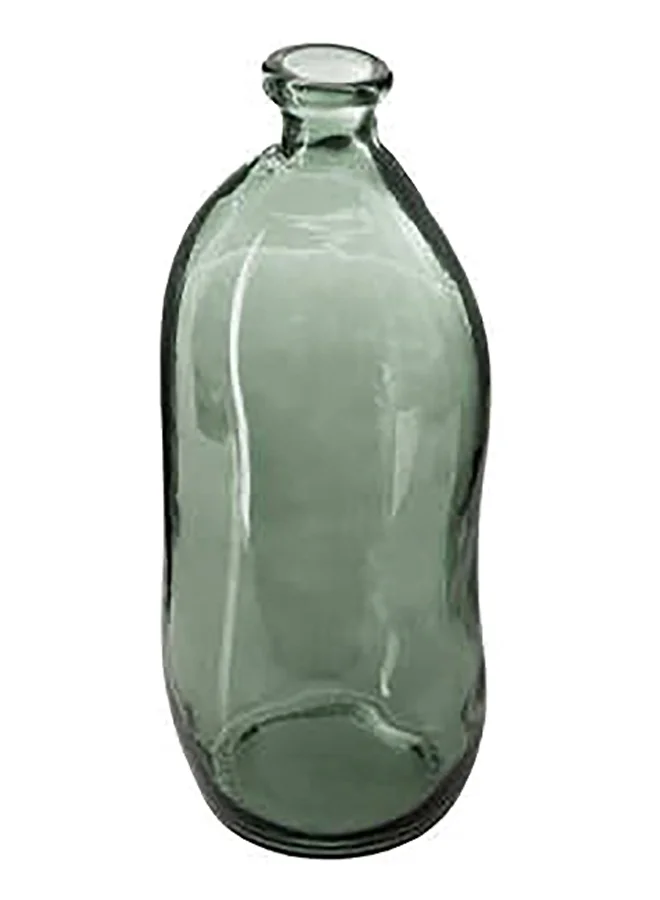 atmosphera Elegant and Modern Design High Quality Glass Bottle Shaped Vase Green 51 x 23 x 23 cm 155687F