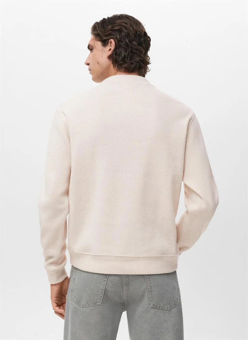 مانجو مان Regular-fit knitted sweatshirt