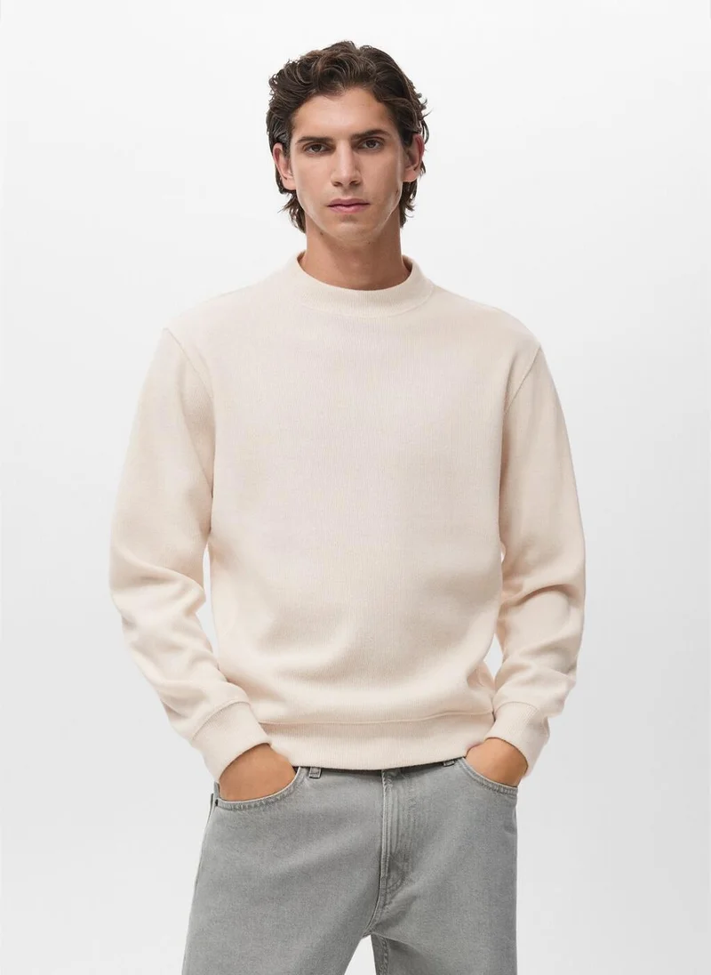 مانجو مان Regular-fit knitted sweatshirt