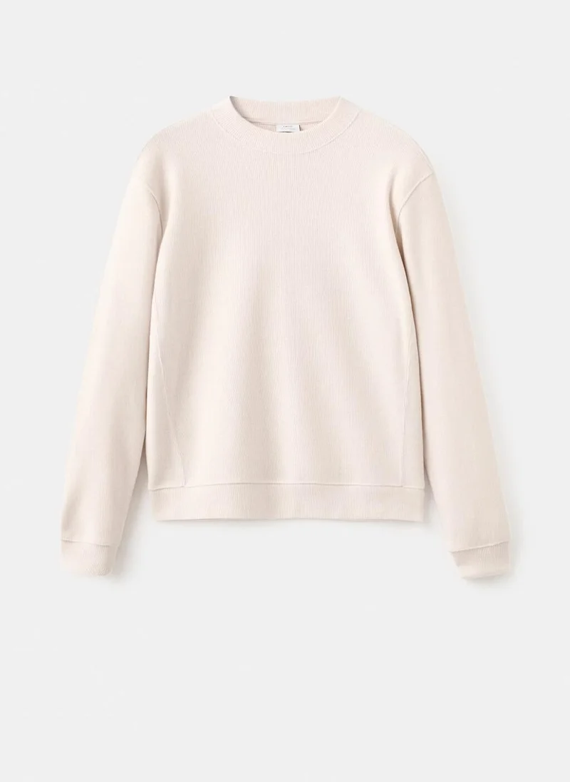 Mango Man Regular-fit knitted sweatshirt