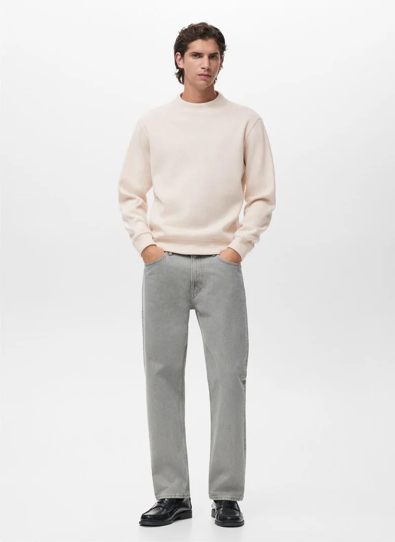 Mango Man Regular-fit knitted sweatshirt