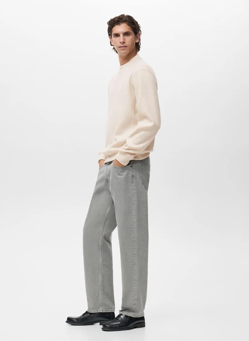 Mango Man Regular-fit knitted sweatshirt