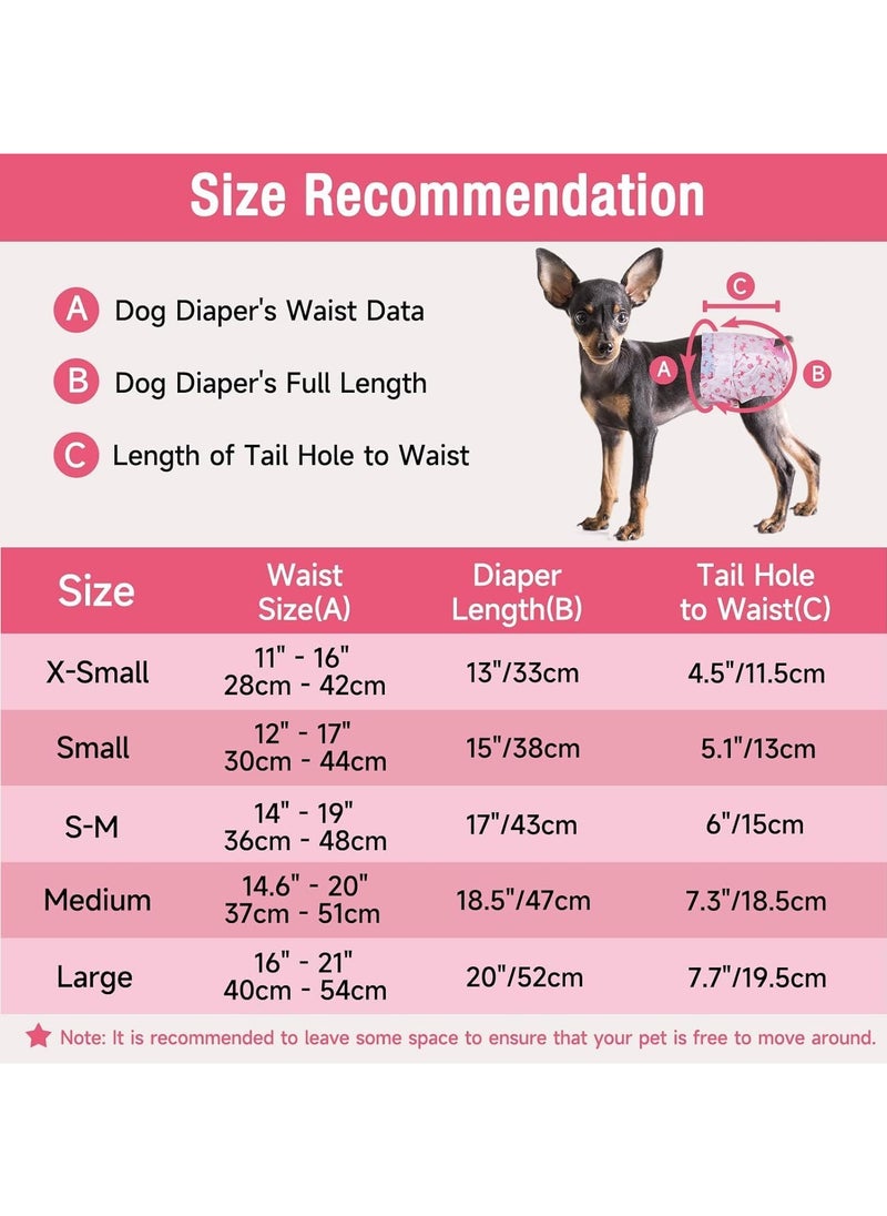 SKY-TOUCH Dog Nappies Female Pink 10 Pcs  - Image 2