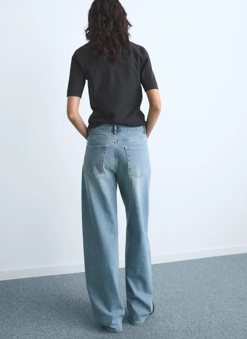 مانجو Mid-rise balloon jeans