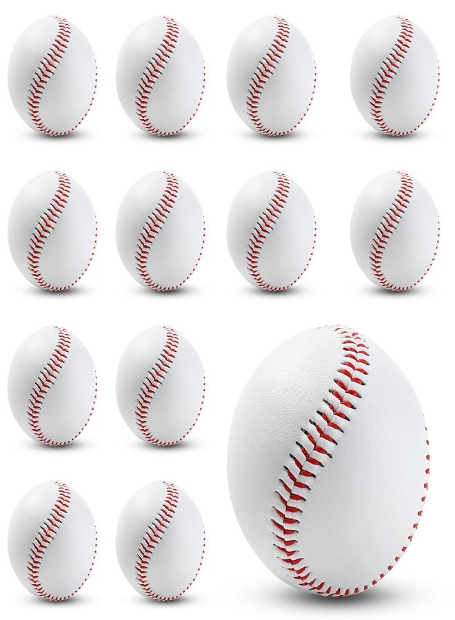 Rarapop Standard Size Baseballs, 9 Inch Official Game Adult Baseball Balls, Blank Leather Covered Practice Training Ball for League Play, Pitching, Hitting, Batting, Fielding, Autograph(6 Pack) - Image 1
