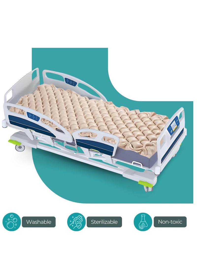 Generic Anti Decubitus Bubble Mattress with Air Pump for Prevention of Bed Sores Massager  - Image 3