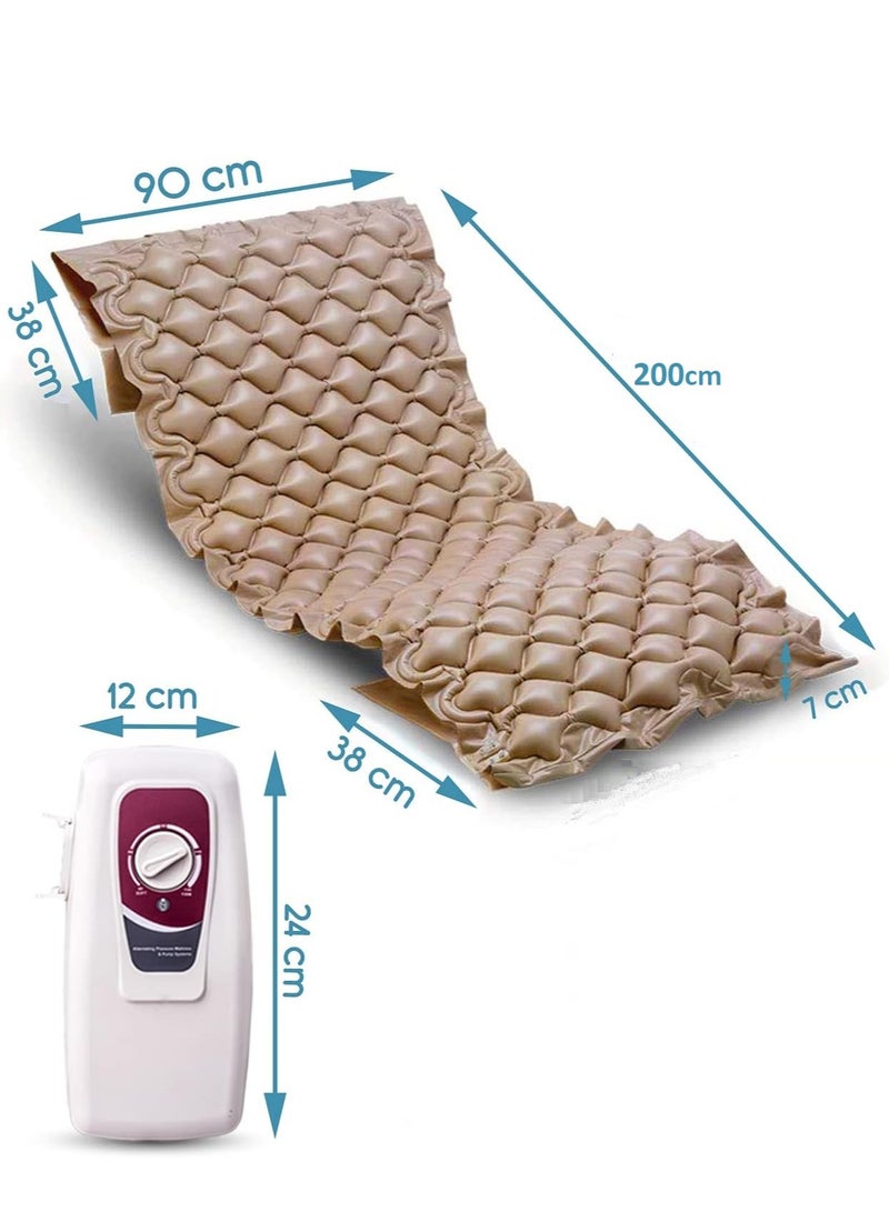 Generic Anti Decubitus Bubble Mattress with Air Pump for Prevention of Bed Sores Massager  - Image 5