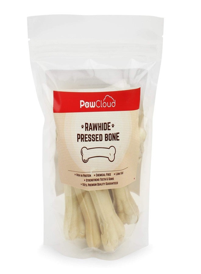PawCloud Rawhide Pressed Dog Chew Bone, Dog Bone Treat, 3 Inches, 850 Gm (Approx 34 Pieces) - Image 1