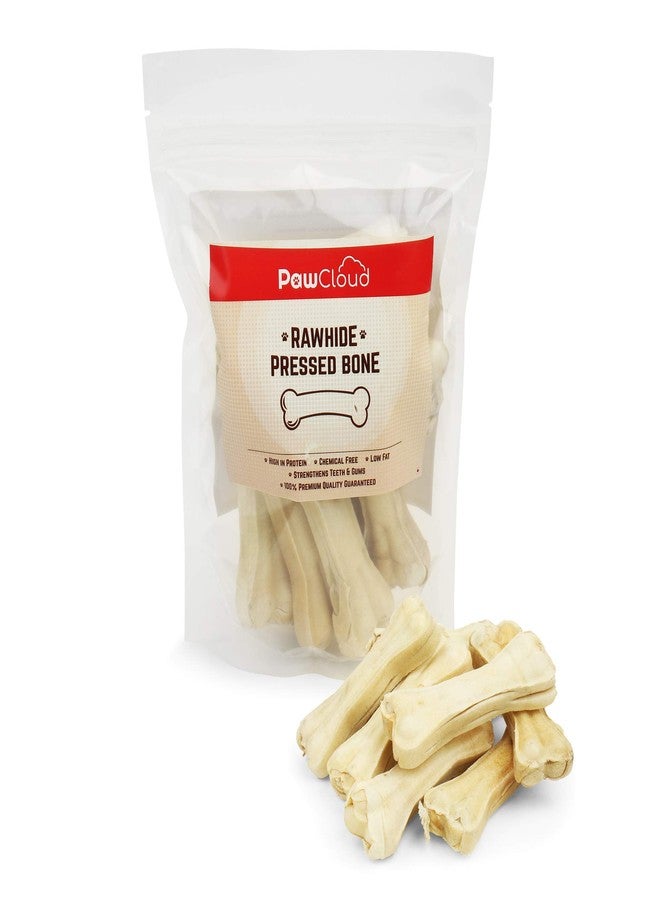PawCloud Rawhide Pressed Dog Chew Bone, Dog Bone Treat, 3 Inches, 850 Gm (Approx 34 Pieces) - Image 2