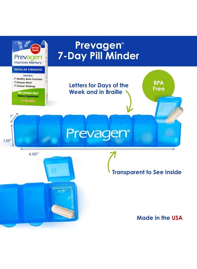 Prevagen Prevagen Improves Memory Regular Strength 10Mg 60 Capsules With Apoaequorin & Vitamin D & Prevagen 7 Day Pill Minder ; Brain Supplement For Better Brain Health Supports Healthy Brain Function - Image 4