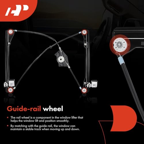 A-Premium Power Window Regulator Without Motor Compatible with Volkswagen Beetle 1998-2010 Front Right Passenger Side - Image 5