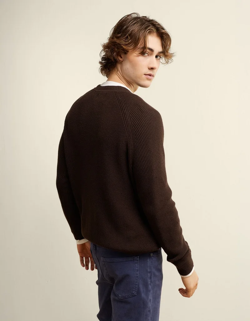 American Eagle  AE Shaker Stitch Sweater  | Best Price UAE