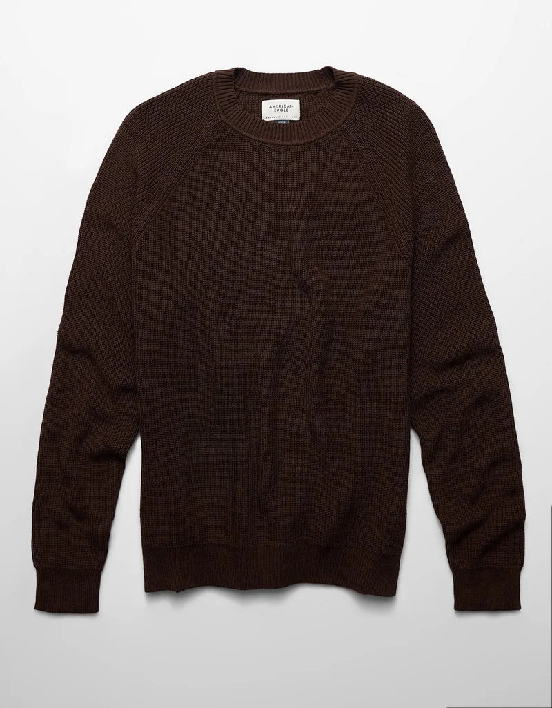 American Eagle  AE Shaker Stitch Sweater  | Best Price UAE