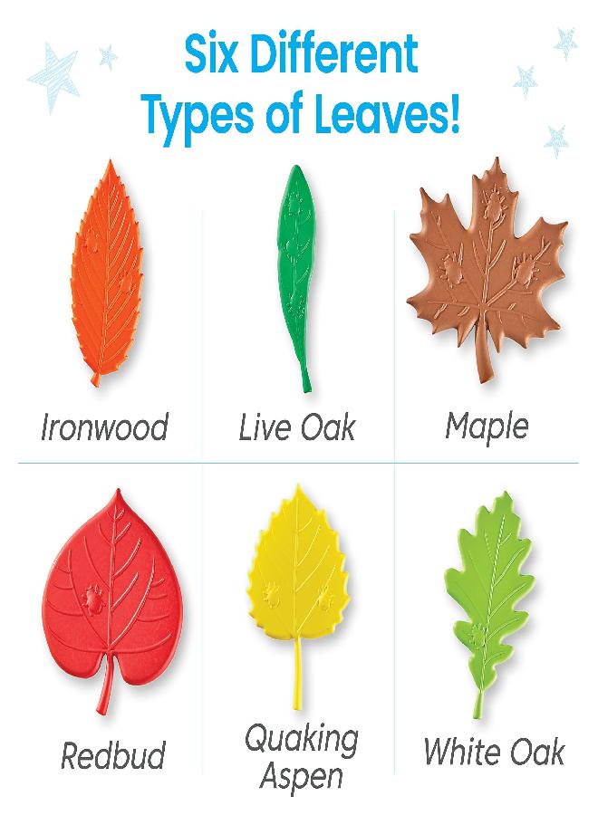 hand2mind hand2mind Sensory Leaves Math Activity Set, Pattern Play, Shape Puzzle, Pattern Blocks Cards, Math Counters, Sorting Toy, Shapes for Toddlers, Counting Toy, Kindergarten Learning Activities - Image 3