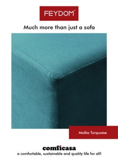 COMFICASA FEYDOM Matacao City Modular Sofa - Turquoise Mollia Fabric  - Image 2