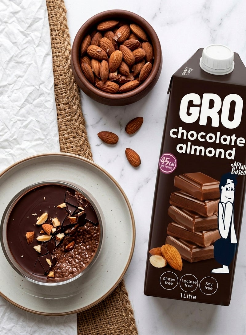 GRO Almond Chocolate Milk - 1L - Image 2
