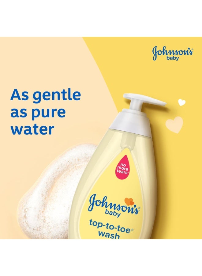Johnson's Top To Toe Wash 3 In 1 Hair Face & Body Wash 300 ML - Image 4