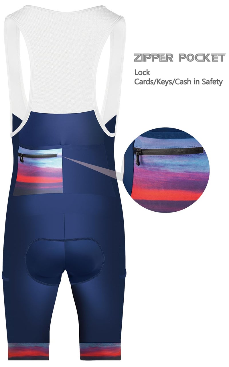 CEROTIPOLAR Cycling Bibs Men, Long Riding Pad Bicycle Biking Bib Shorts UPF50+ - Image 3