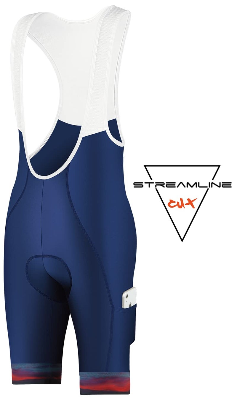 CEROTIPOLAR Cycling Bibs Men, Long Riding Pad Bicycle Biking Bib Shorts UPF50+ - Image 2