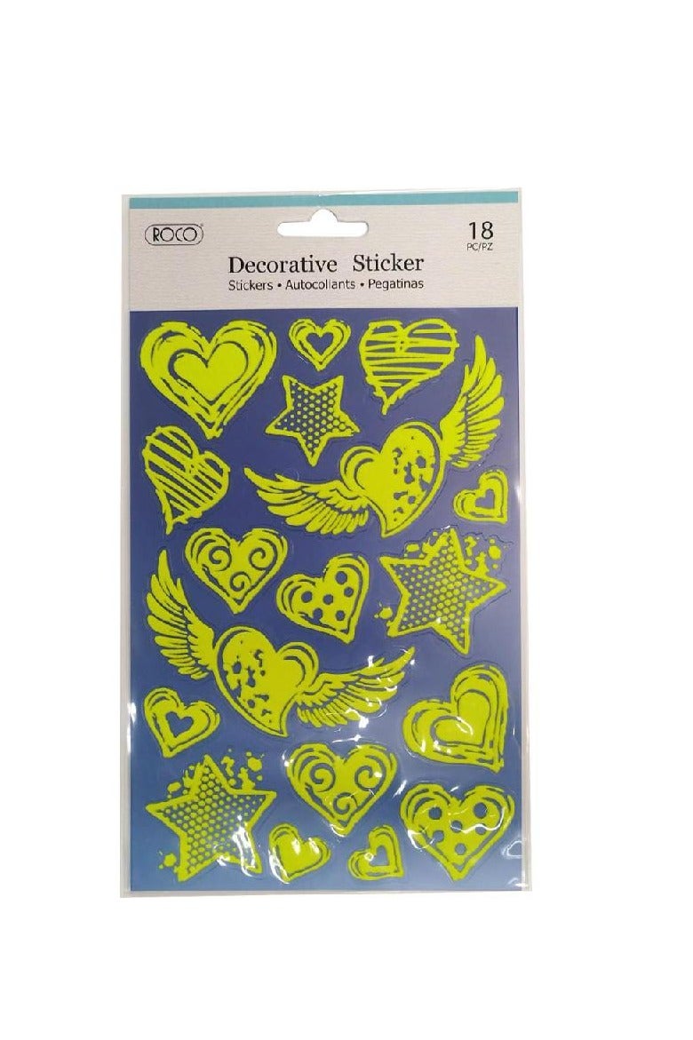 Stickers Hearts Stars