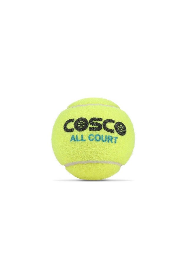 COSCO Rubber Tennis Ball (Multicolour) Standard Size - Image 1