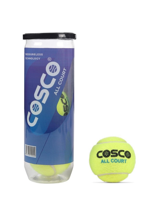 COSCO Rubber Tennis Ball (Multicolour) Standard Size - Image 4