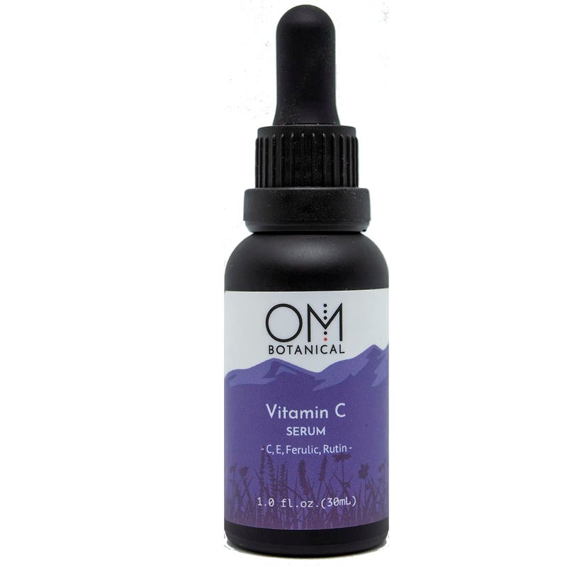 OM Botanical Vitamin C E Ferulic Rutin Facial Serum Most Stable HighPerformance Antioxidant Formula for Radiant Youthful Skin Nourishing NonSticky for Women Men