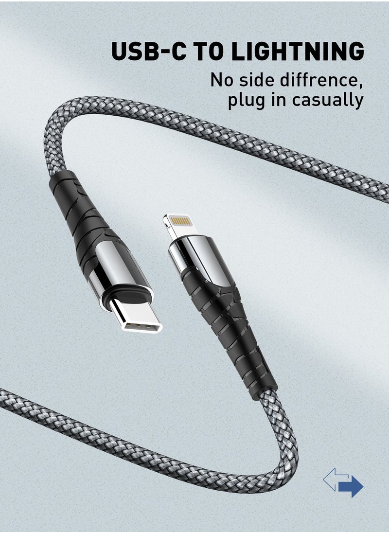 glassology - 2 Meter USB-C to Lightning Cable [MFi Certified] for Fast Charging Power Delivery PD 30W – Compatible with iPhone 8–16 Series - Image 1