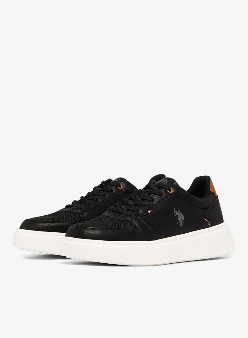 U.S. Polo Assn. Men's Black Low-Top Limited Edition Sneakers Shoes - Super Light, A Dream for Every Feet Lover!
