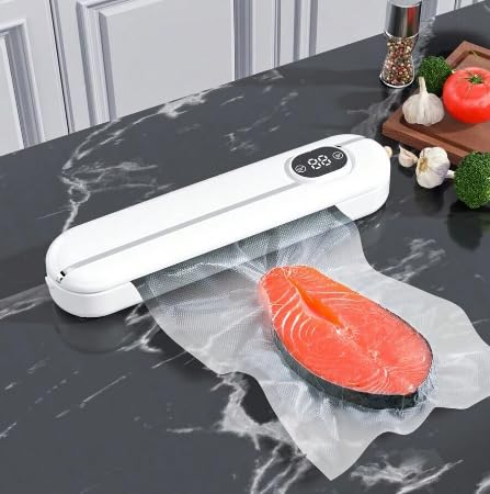 HEBEZON Vacuum Sealer Kitchen Packaging Machine Household Food Film Sealer Vacuum Packer Keep Food Fresh With 10pcs Storage Bags Home Automatic Packing Sealing Machine - Image 1
