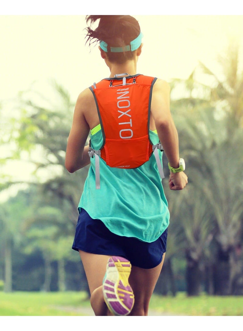 إينوكستو حقيبة ظهر INOXTO لترطيب الجري، حقيبة خفيفة الوزن معزولة مع حقيبة مياه سعة 1.5 لتر، حقيبة ظهر للمشي لمسافات طويلة والجري وركوب الدراجات وسباقات الماراثون للنساء والرجال - Image 5