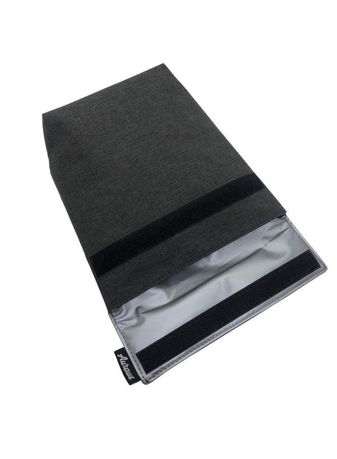 Auraus Insulated Reusable Eco Snack bag, Sandwich bag, Food Pouch, Insulated Lunch Bag, Insulin Cooling Case, golf pouch, Work, Picnics, Travel, Men, Woman (Dark Grey)  - Image 5