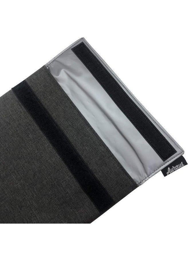 Auraus Insulated Reusable Eco Snack bag, Sandwich bag, Food Pouch, Insulated Lunch Bag, Insulin Cooling Case, golf pouch, Work, Picnics, Travel, Men, Woman (Dark Grey)  - Image 4