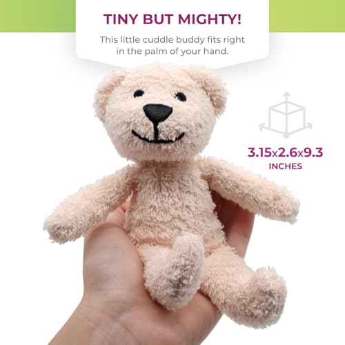 Thermal-Aid Zoo Animals - Mini Bella The Pink Bear - Heatable Therapeutic Stuffed Animals for Kids - Hot & Cold Therapy - Ice Pack & Heating Pack - 3.15 x 2.6 x 9.3 in - Image 5