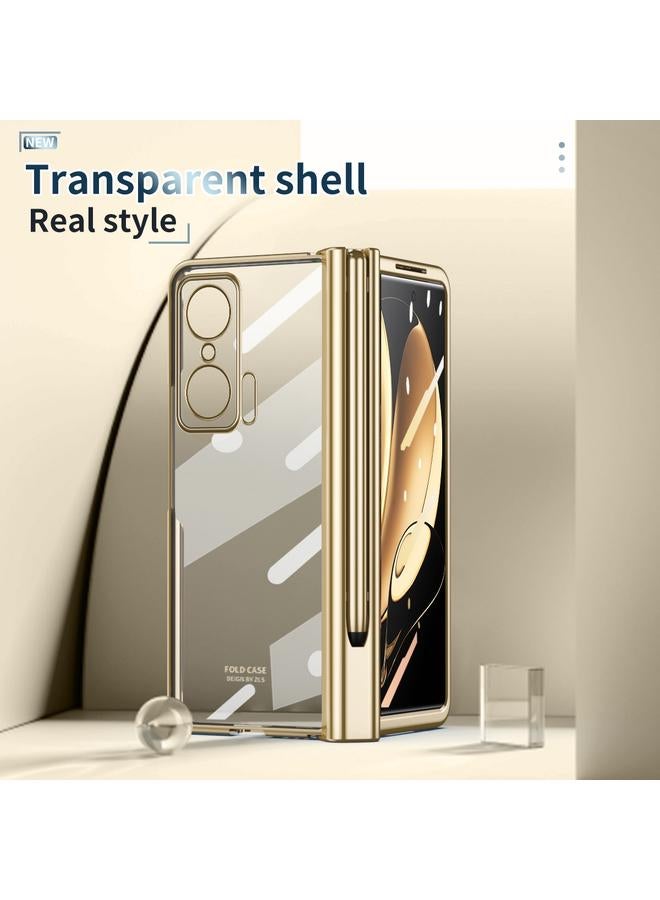 اس-توب جراب لهاتف Honor Magic V، جراب كامل الجسم مطلي بالكهرباء مع مفصلات وقلم - Image 2